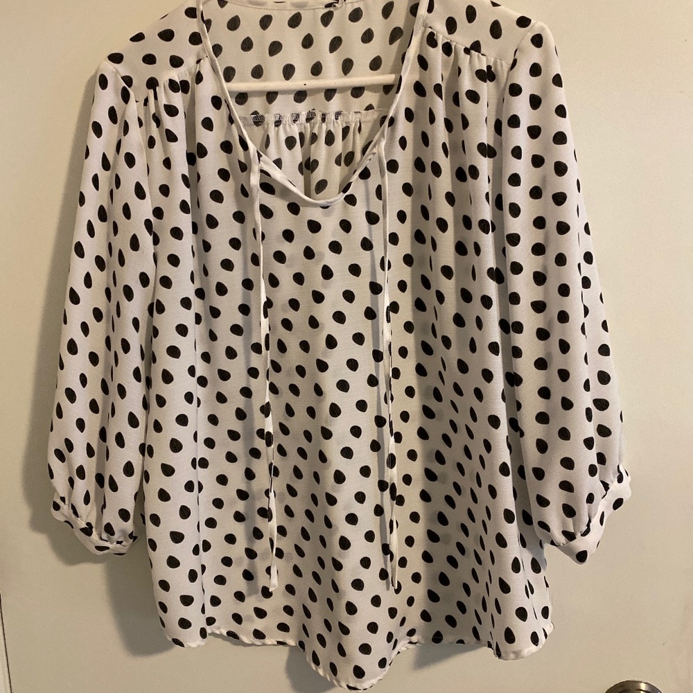 Pocha tie neck top xs ehite